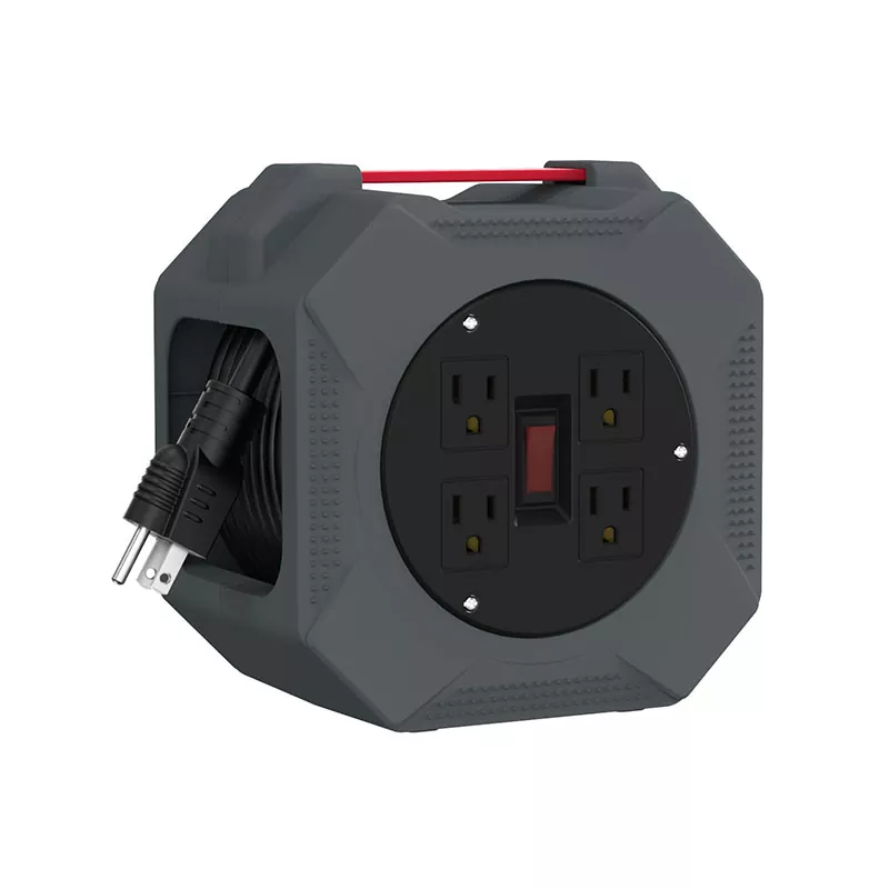 4 розетки. Котушка для пластикового шнура 30 футів 4 розетки. Котушка для пластикового шнура 30 футів