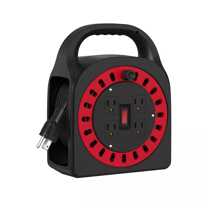 4 розетки. Котушка для пластикового шнура 50 футів 4 розетки. Котушка для пластикового шнура 50 футів